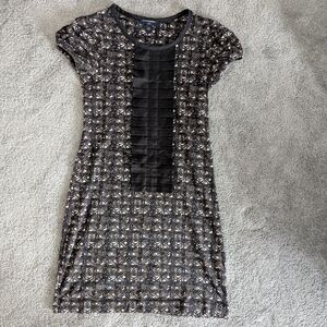 Black and Brown Patterned Dress